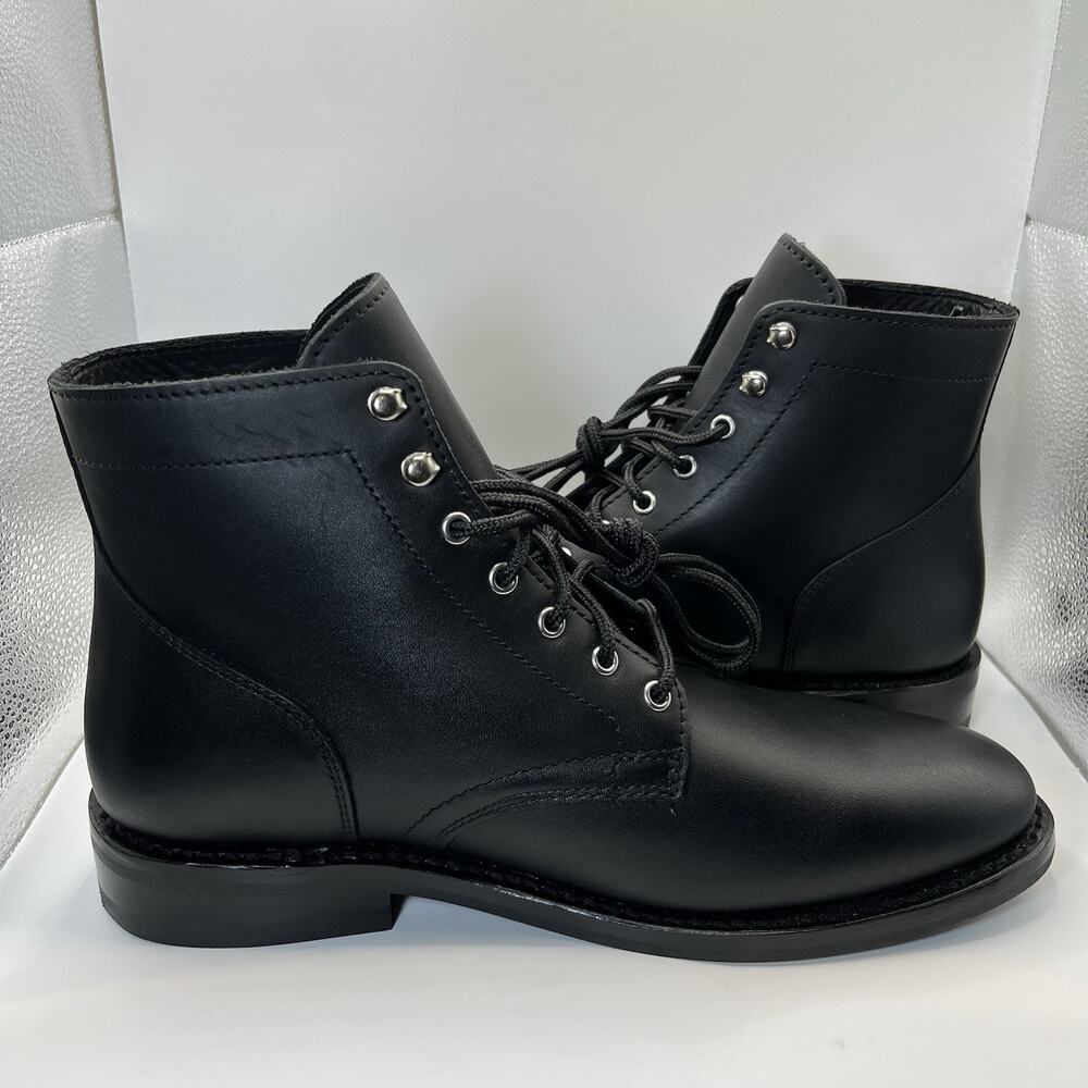 Thursday President Boots Men's 11 Wide Black Matte Rugged Resilient Leather NWOB